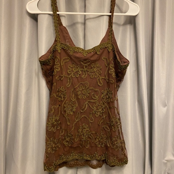 Pretty Angel spaghetti strap silk victorian vintage inspired #43 - Picture 4 of 6